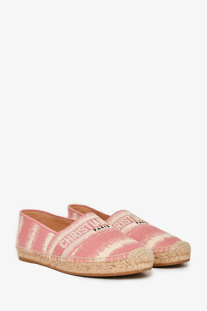 Christian Dior Pink Espadrilles Size 38.5