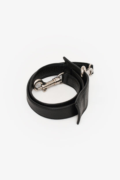Celine Black Leather/Suede Trapeze Bag with Strap