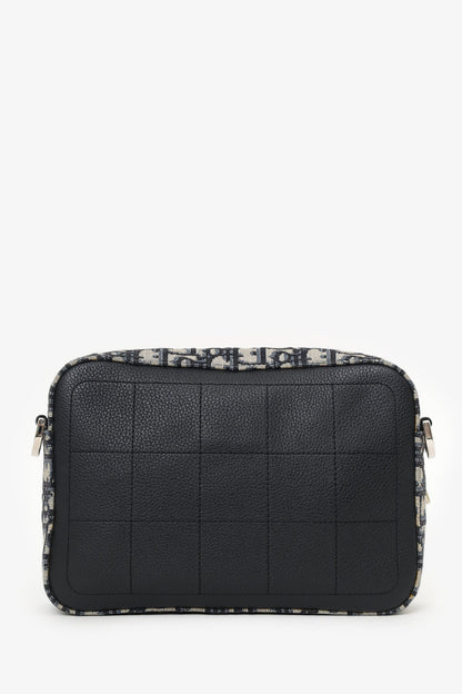 Christian Dior 2019 Navy/Cream Oblique Safari Bag with Strap
