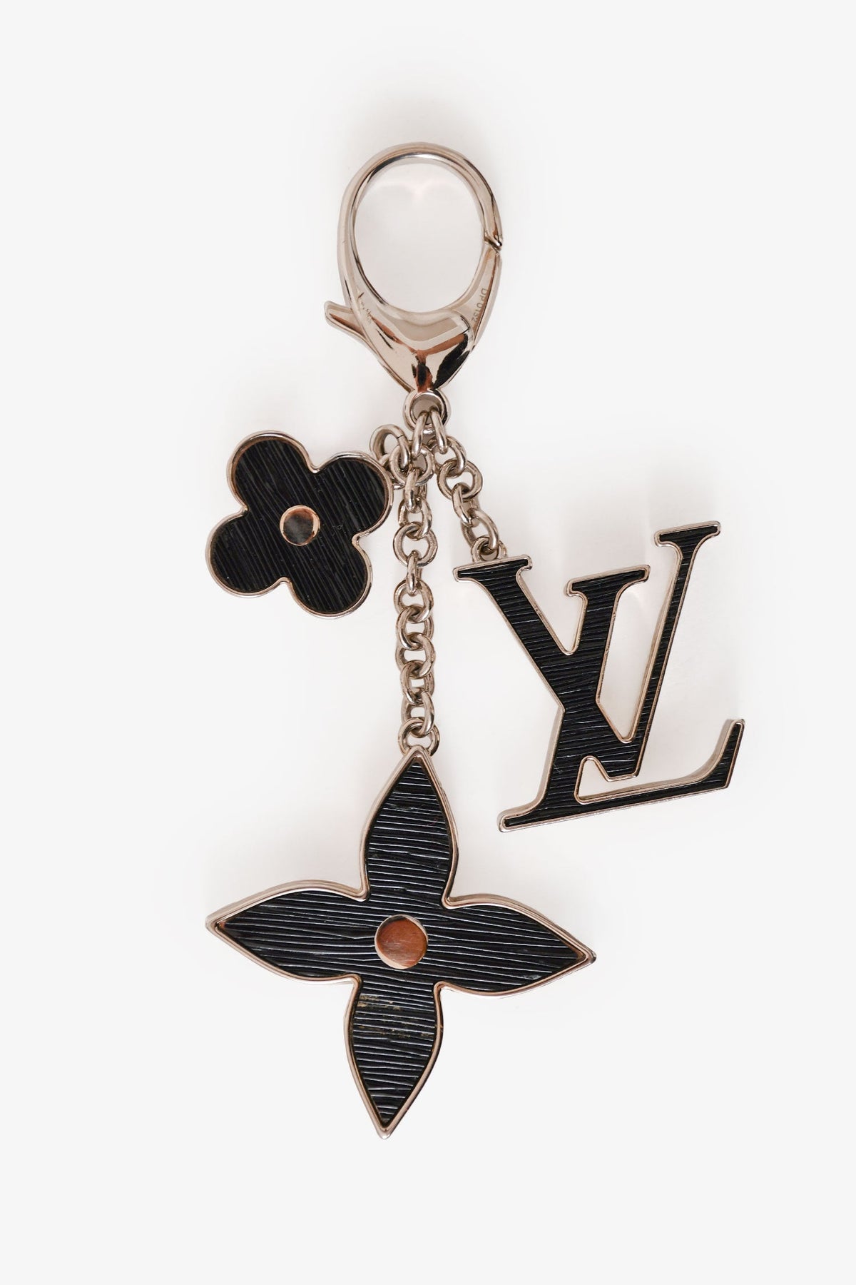 Louis Vuitton Black Epi Bijou Sac Fleur Keychain