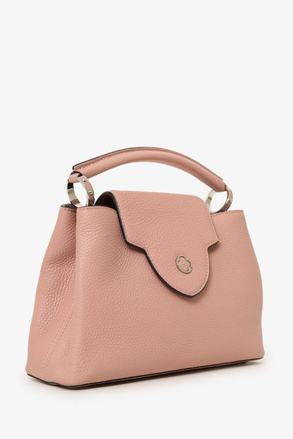Louis Vuitton 2015 Pink Taurillon Capucines BB Top Handle Bag with Strap