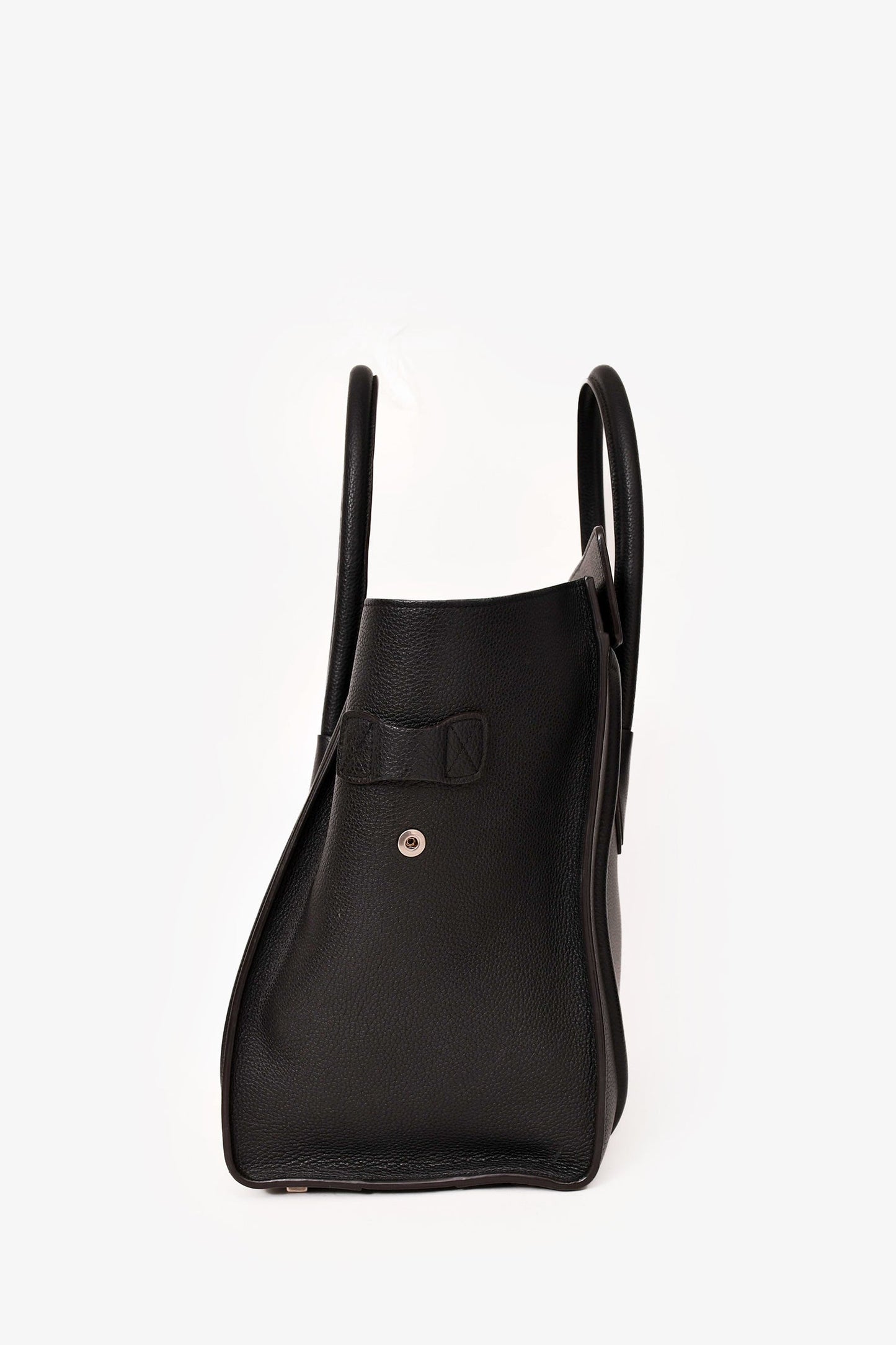 Celine Black Grained Leather Mini Luggage Tote (As Is)