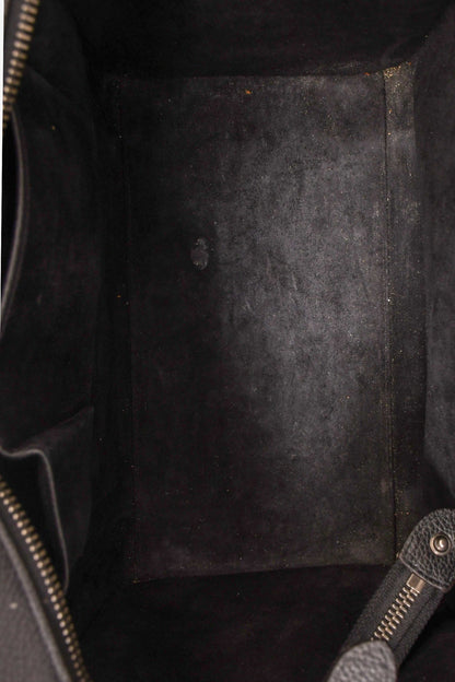 Celine Black Grained Leather Mini Luggage Tote (As Is)
