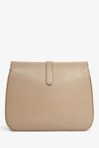 Celine 2022 Beige Leather Medium Tabou Crossbody Bag