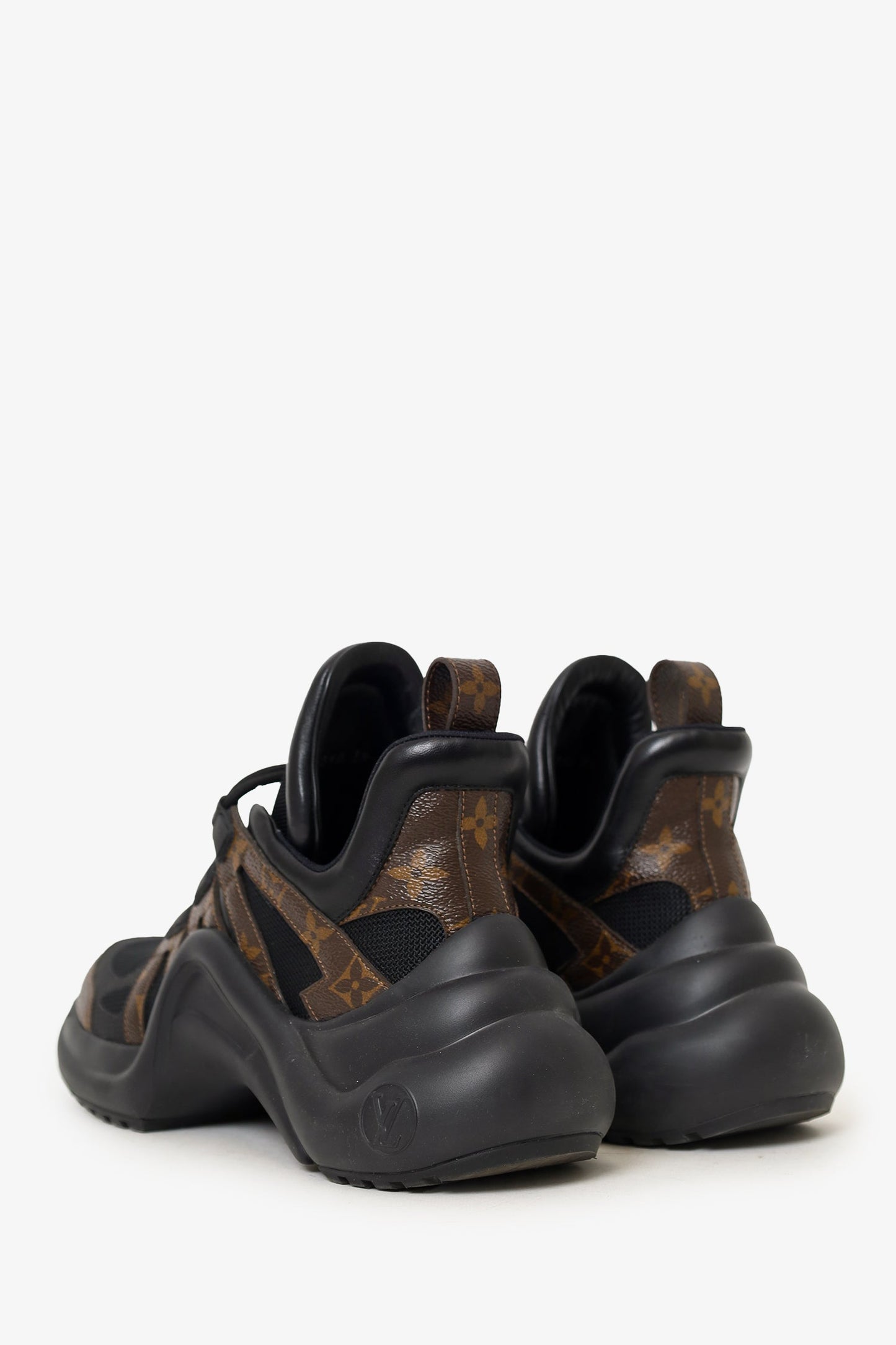 Louis Vuitton Black/Monogram Archlite Sneakers Size 39