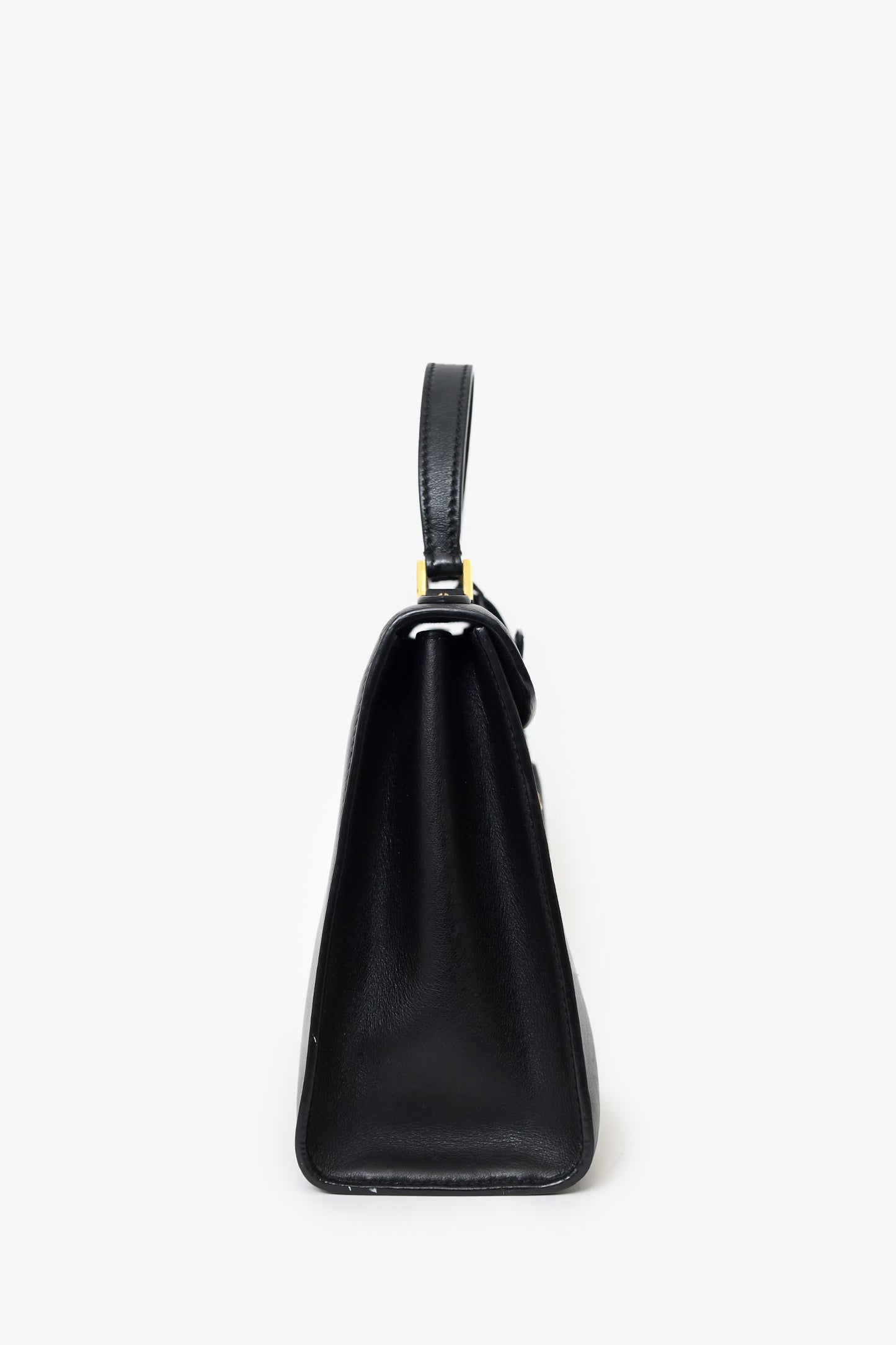 Christian Dior Black Leather Dioraddict Top Handle with Strap