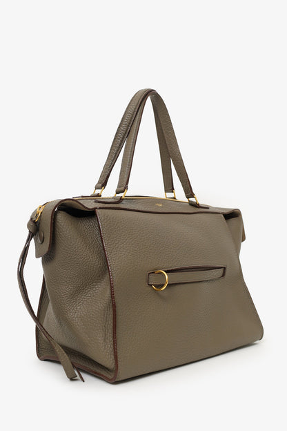 Celine Khaki Green Leather Ring Bag