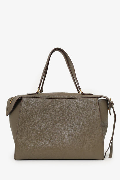 Celine Khaki Green Leather Ring Bag