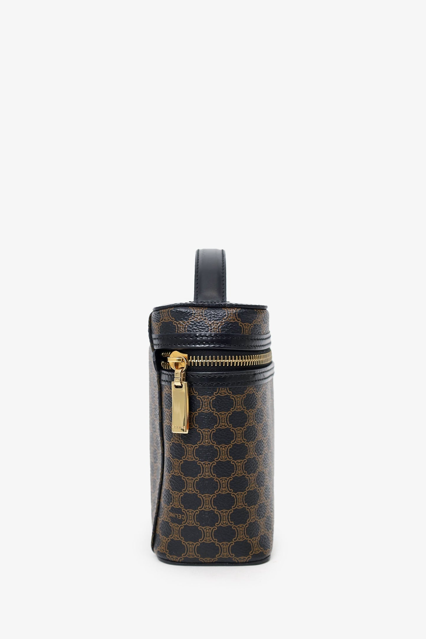 Celine Black/Brown Macadam Cosmetic Bag