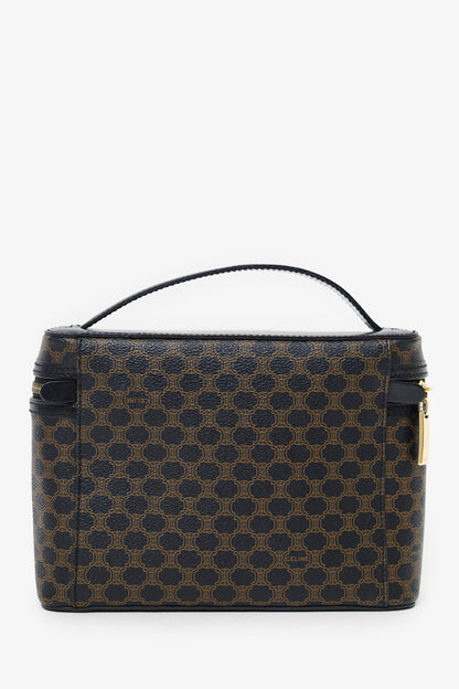 Celine Black/Brown Macadam Cosmetic Bag