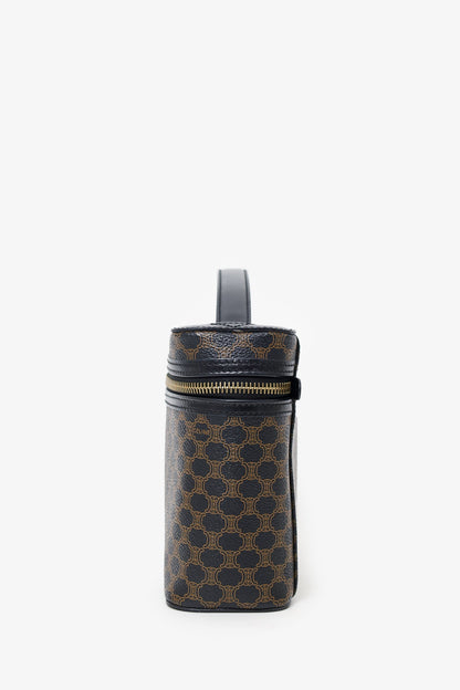 Celine Black/Brown Macadam Cosmetic Bag