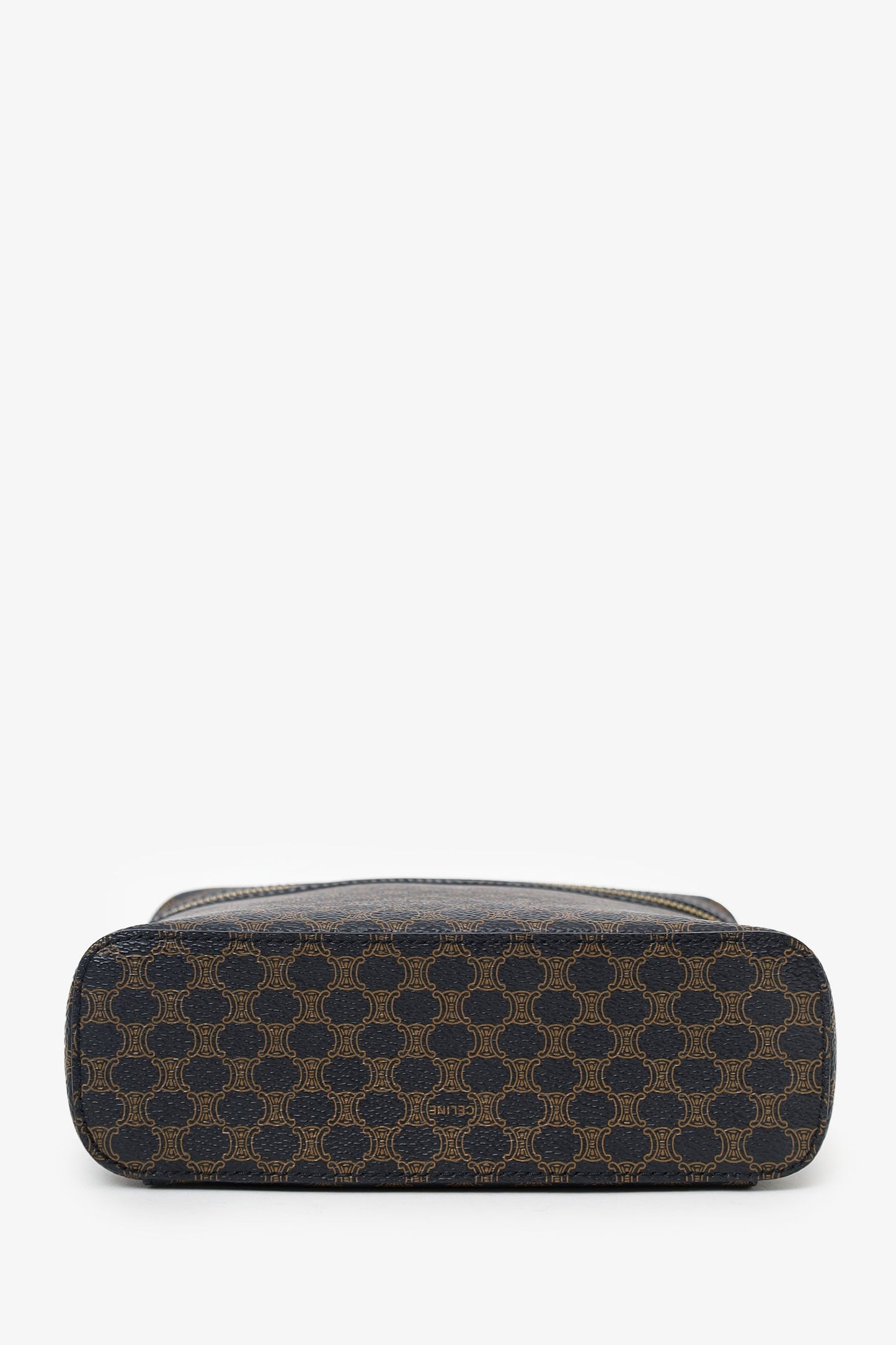 Celine Black/Brown Macadam Cosmetic Bag