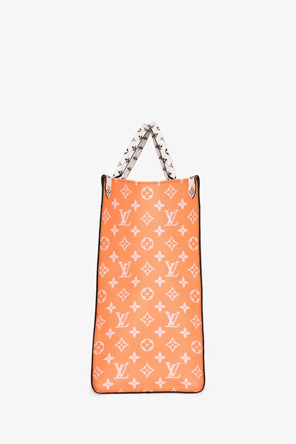 Louis Vuitton 2019 Red Multicolour Monogram Giant Reverse 'OnTheGo' Tote