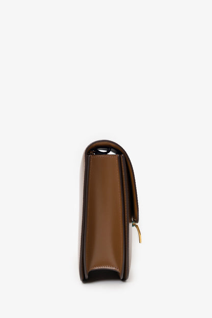 Celine Brown Leather Medium Classic Box Crossbody Bag