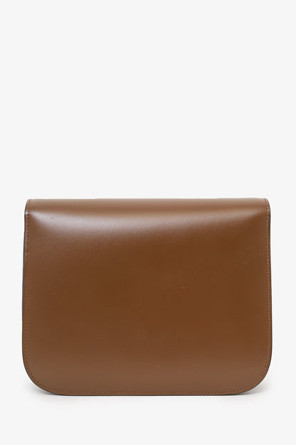 Celine Brown Leather Medium Classic Box Crossbody Bag