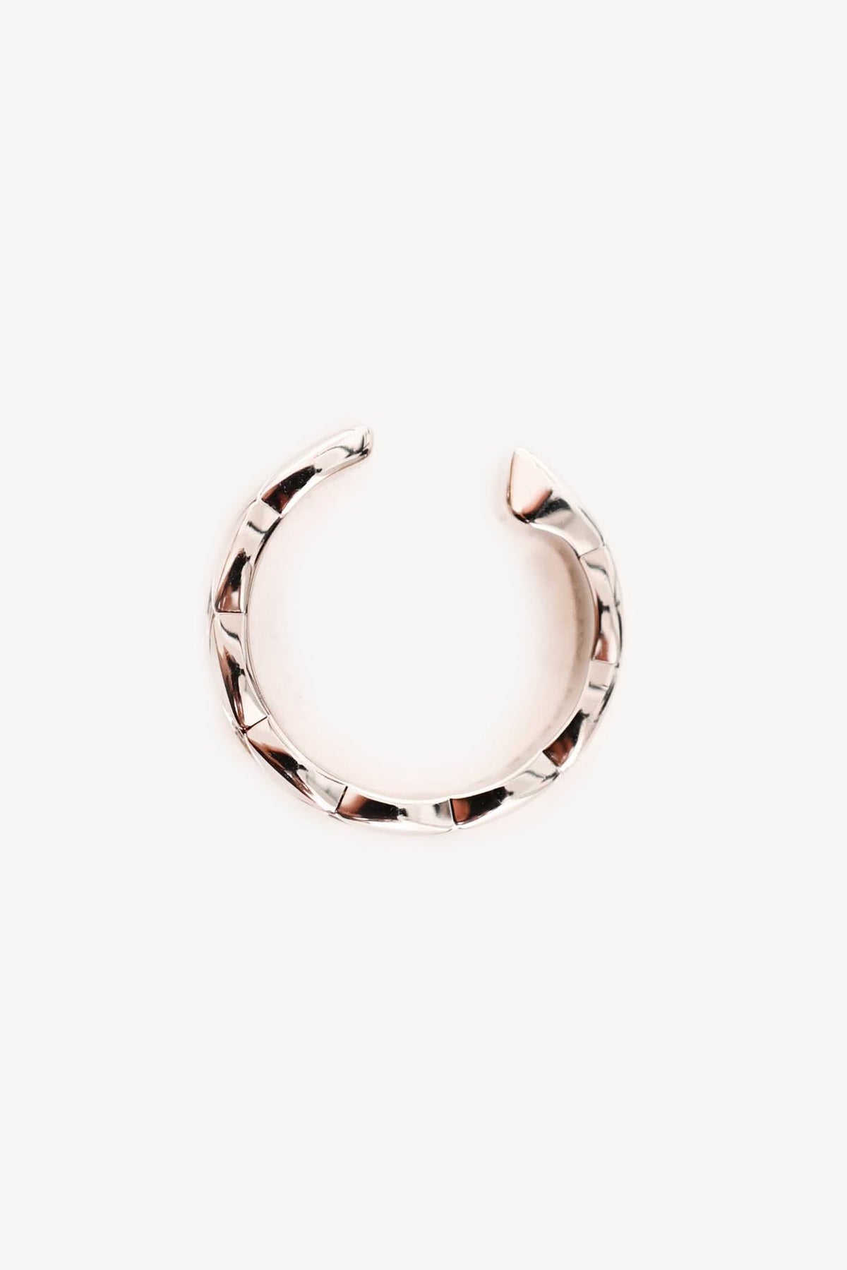 Chanel™ 18K White Gold Diamond Set Coco Crush Single Ear Cuff
