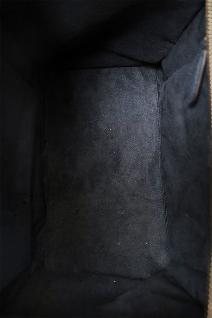 Celine Dark Grey Grained Leather Mini Luggage Tote