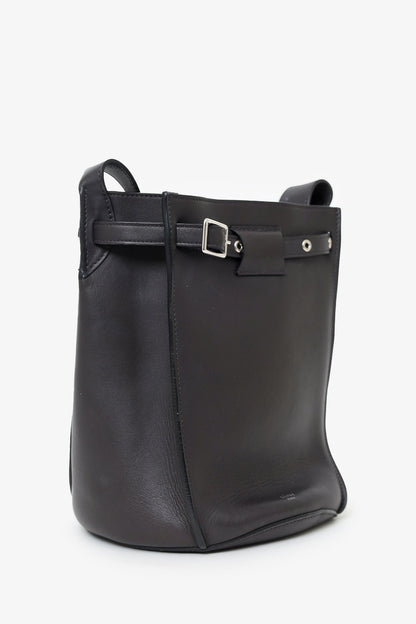 Celine Brown Leather Big Bag Bucket Bag