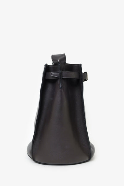 Celine Brown Leather Big Bag Bucket Bag