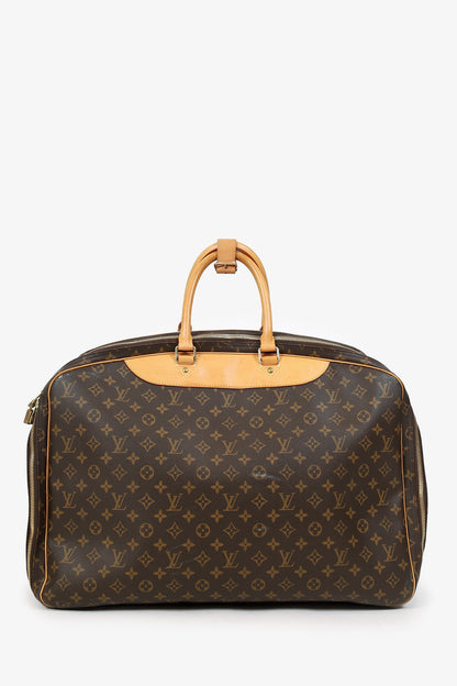 Louis Vuitton 2003 Brown Monogram Alize 55 Travel Bag With Strap