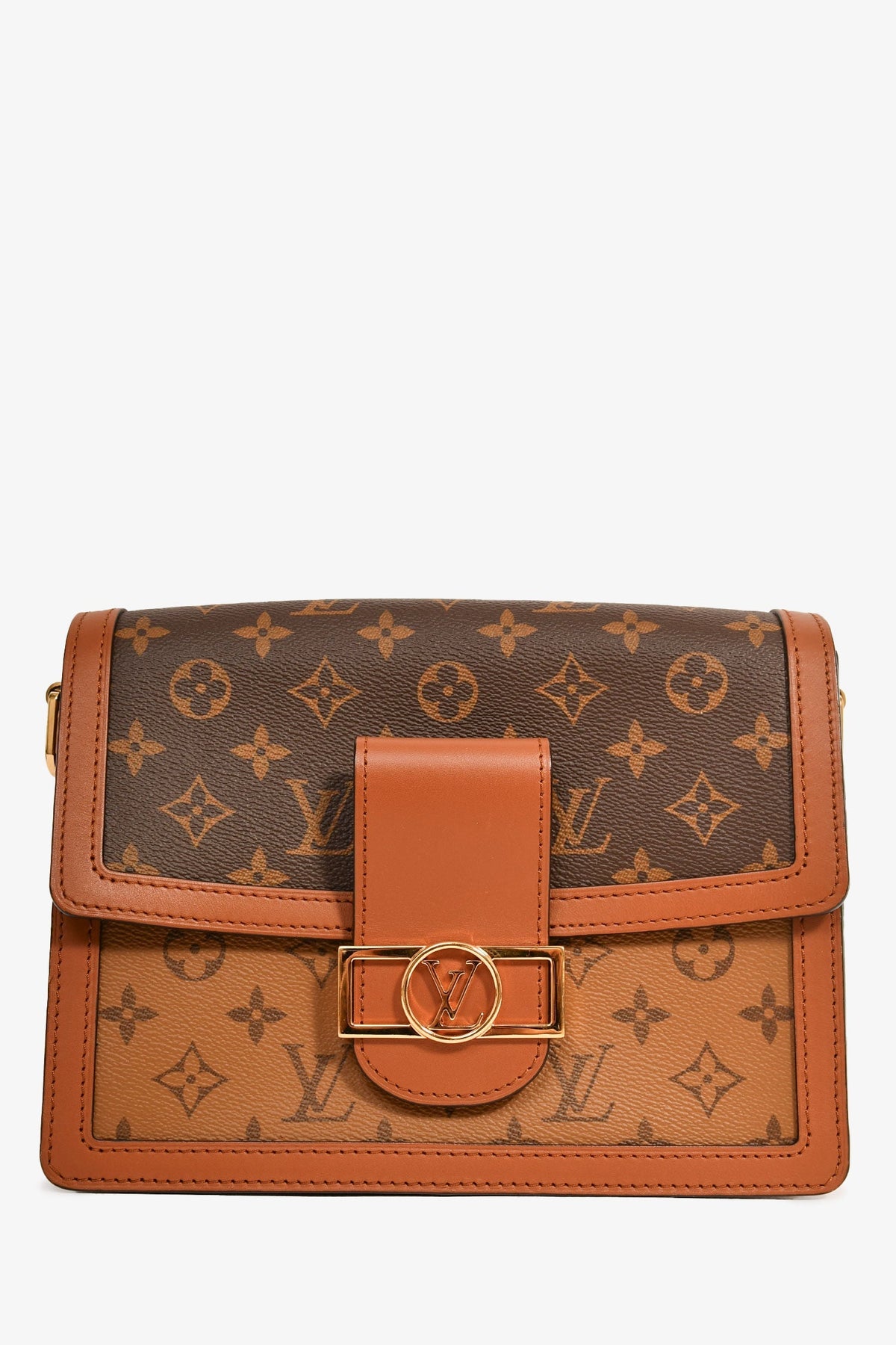 Louis Vuitton 2019 Monogram/Reverse Monogram Dauphine MM Shoulder Bag