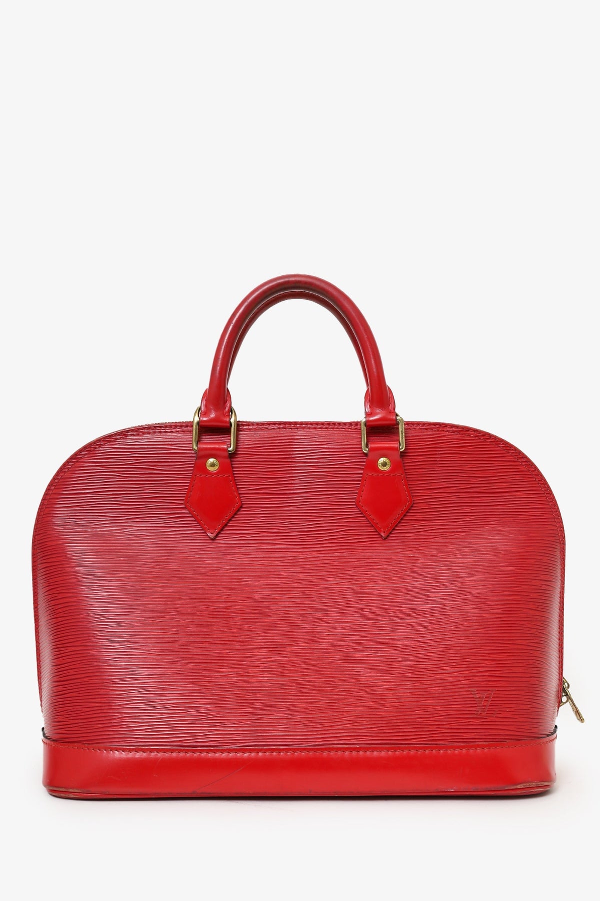 Louis Vuitton 2002 Red Epi Leather Alma PM Top Handle (As Is)