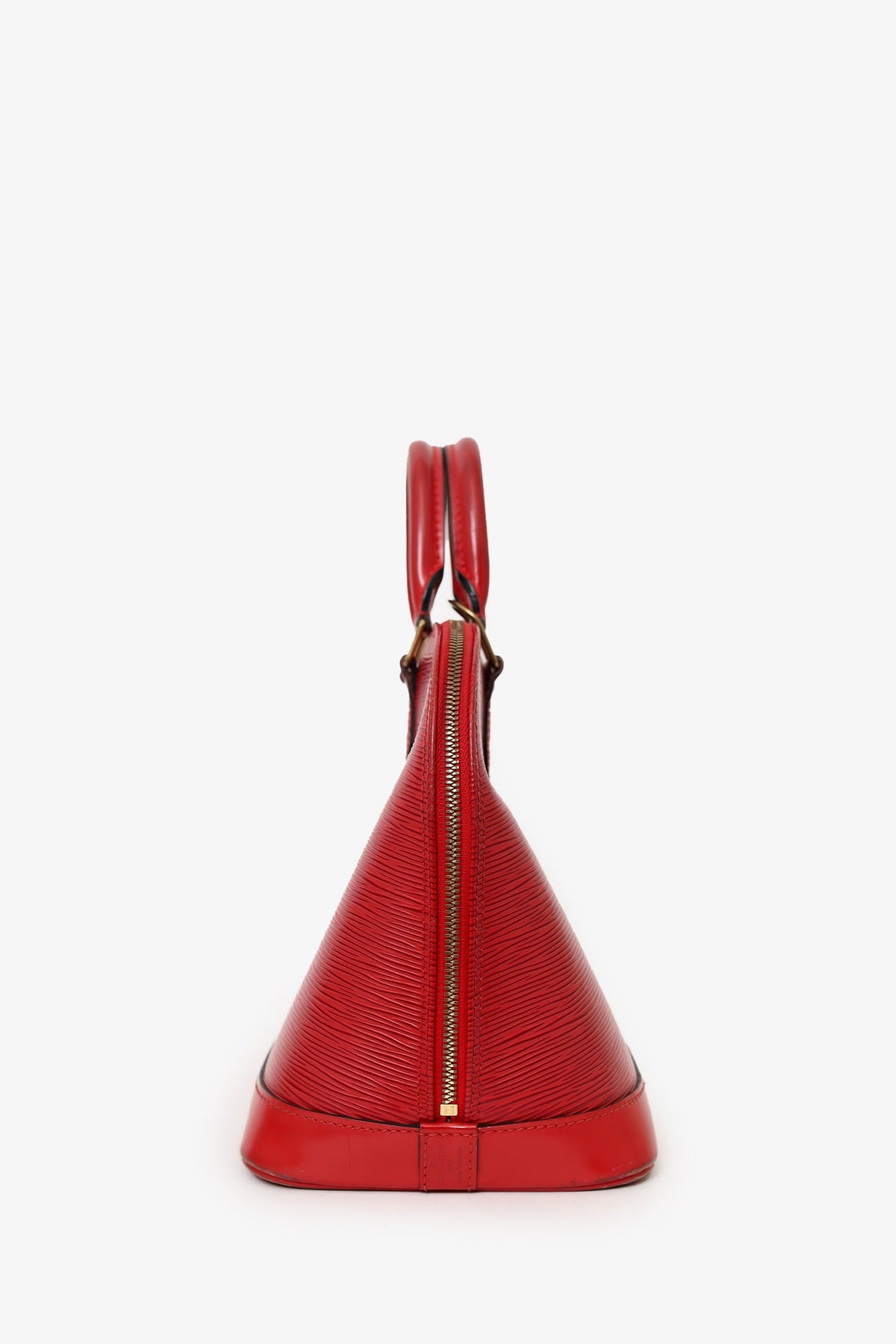 Louis Vuitton 2002 Red Epi Leather Alma PM Top Handle (As Is)