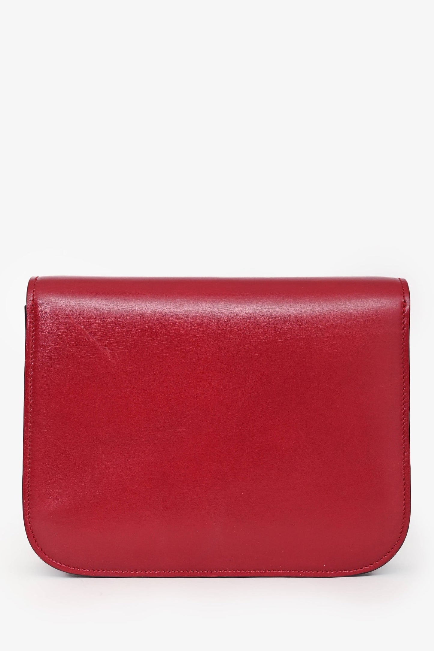 Celine 2012 Red Leather Medium Box Crossbody (As Is)