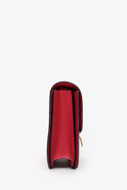 Celine 2012 Red Leather Medium Box Crossbody (As Is)