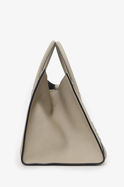 Celine Grey Leather Medium Phantom Luggage Bag