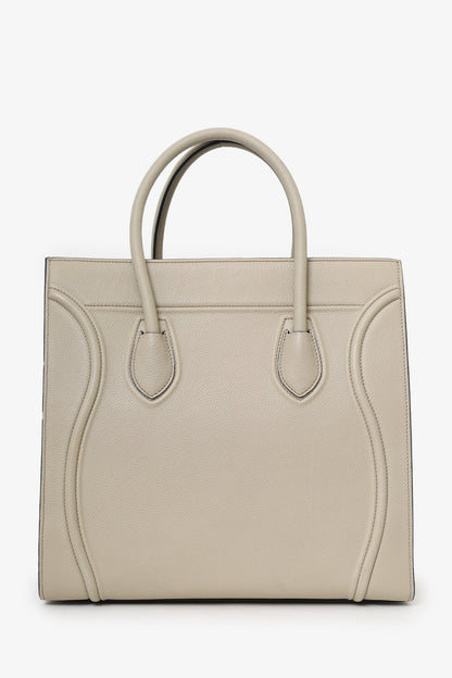 Celine Grey Leather Medium Phantom Luggage Bag
