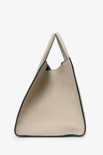 Celine Grey Leather Medium Phantom Luggage Bag