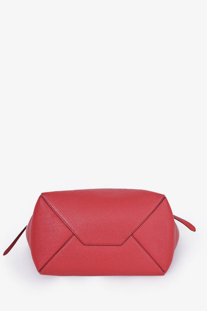Celine Red Leather Small Phantom Cabas Tote