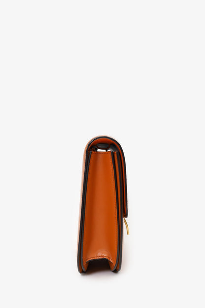 Celine Tan Leather Medium Box Bag