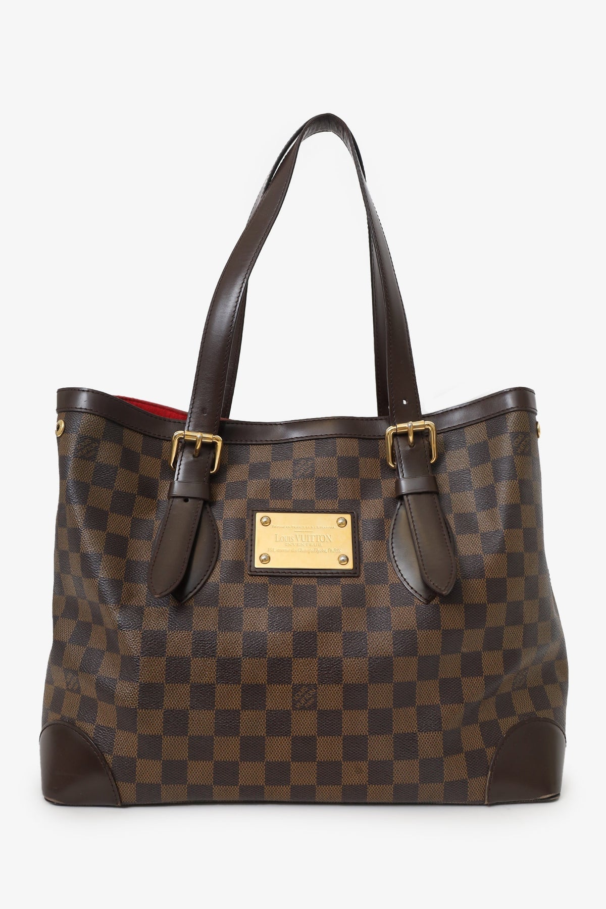 Louis Vuitton Damier Ebene Hampstead Shoulder Bag (As Is)