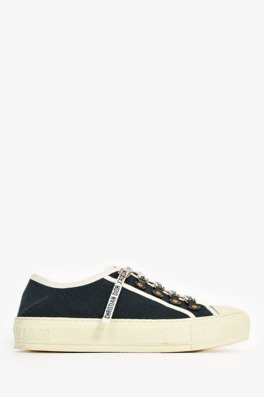 Christian Dior Navy 'J'Adior' Low Top Sneakers Size 37