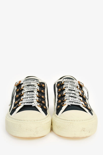 Christian Dior Navy 'J'Adior' Low Top Sneakers Size 37