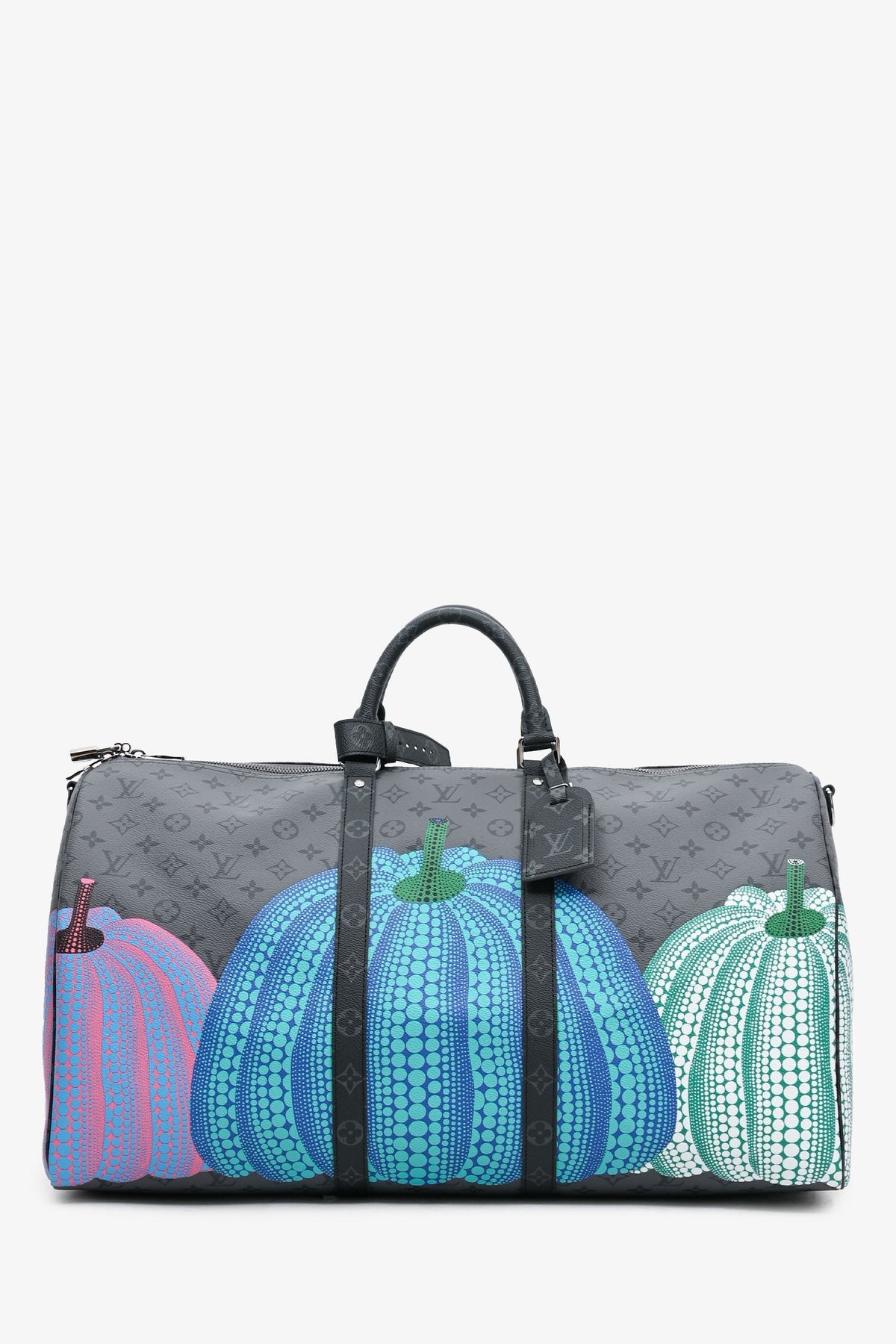 Louis Vuitton X Yayoi Kusama 2023 Monogram Eclipse Keepall 55 with Strap