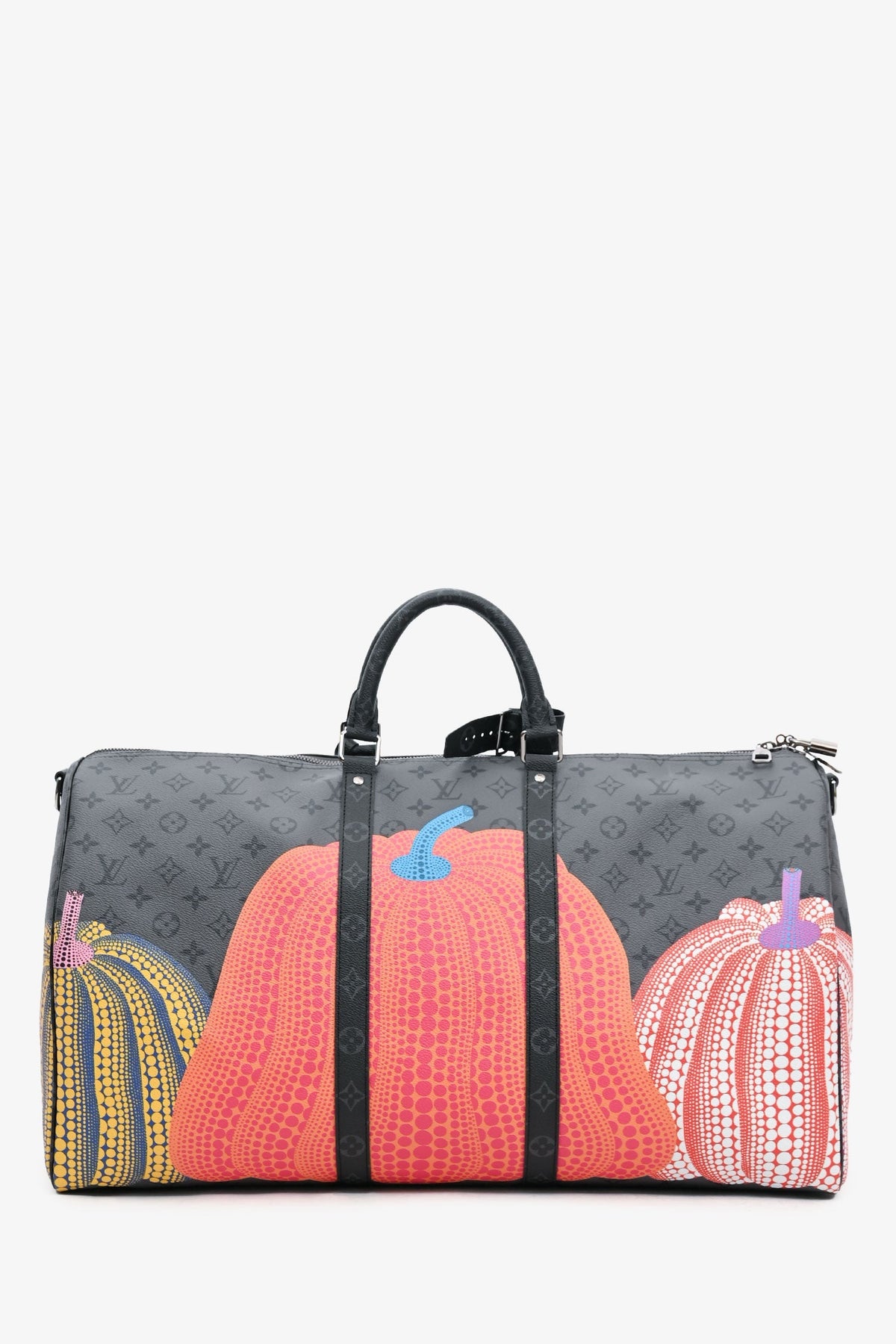 Louis Vuitton X Yayoi Kusama 2023 Monogram Eclipse Keepall 55 with Strap