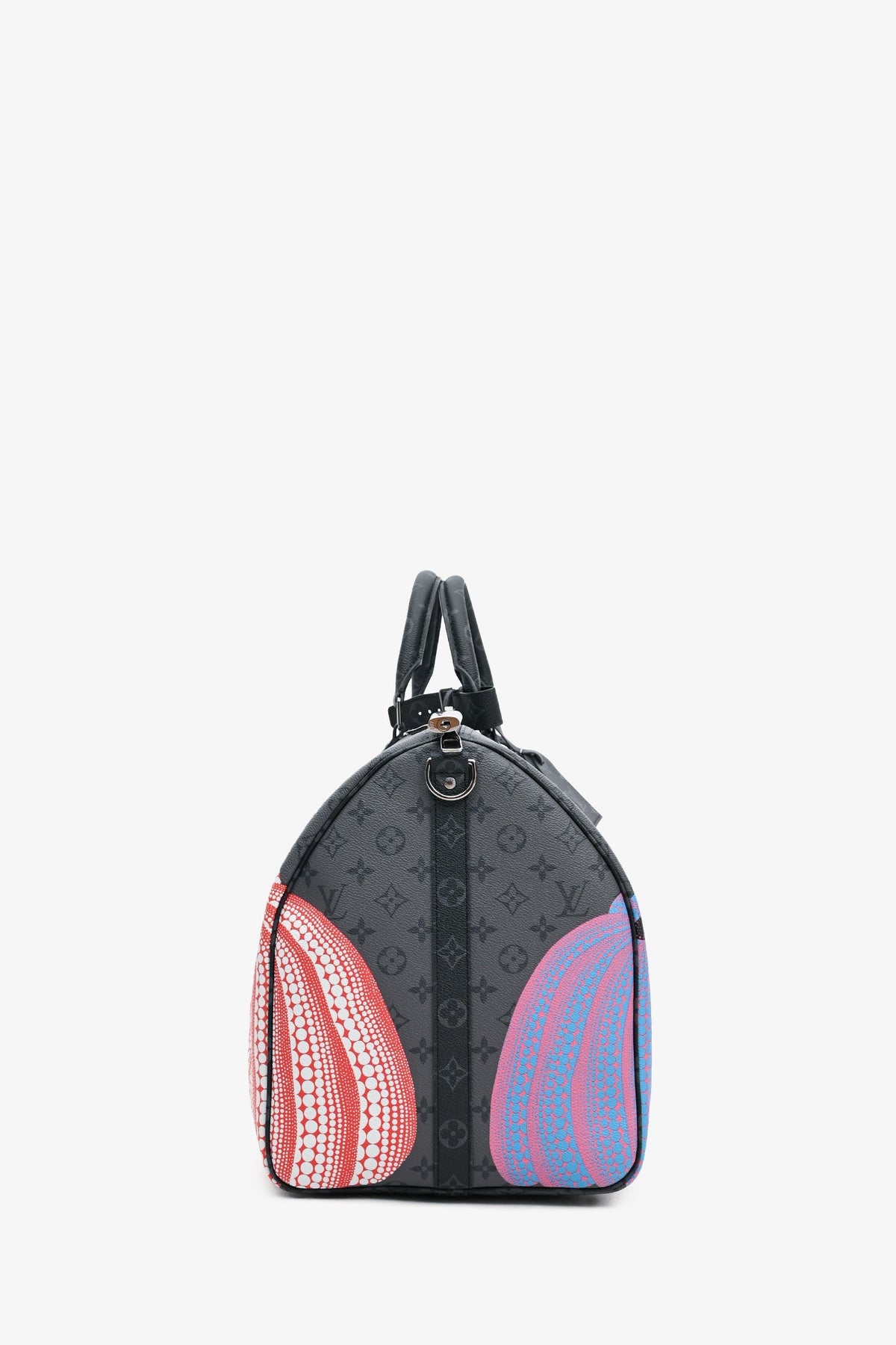 Louis Vuitton X Yayoi Kusama 2023 Monogram Eclipse Keepall 55 with Strap