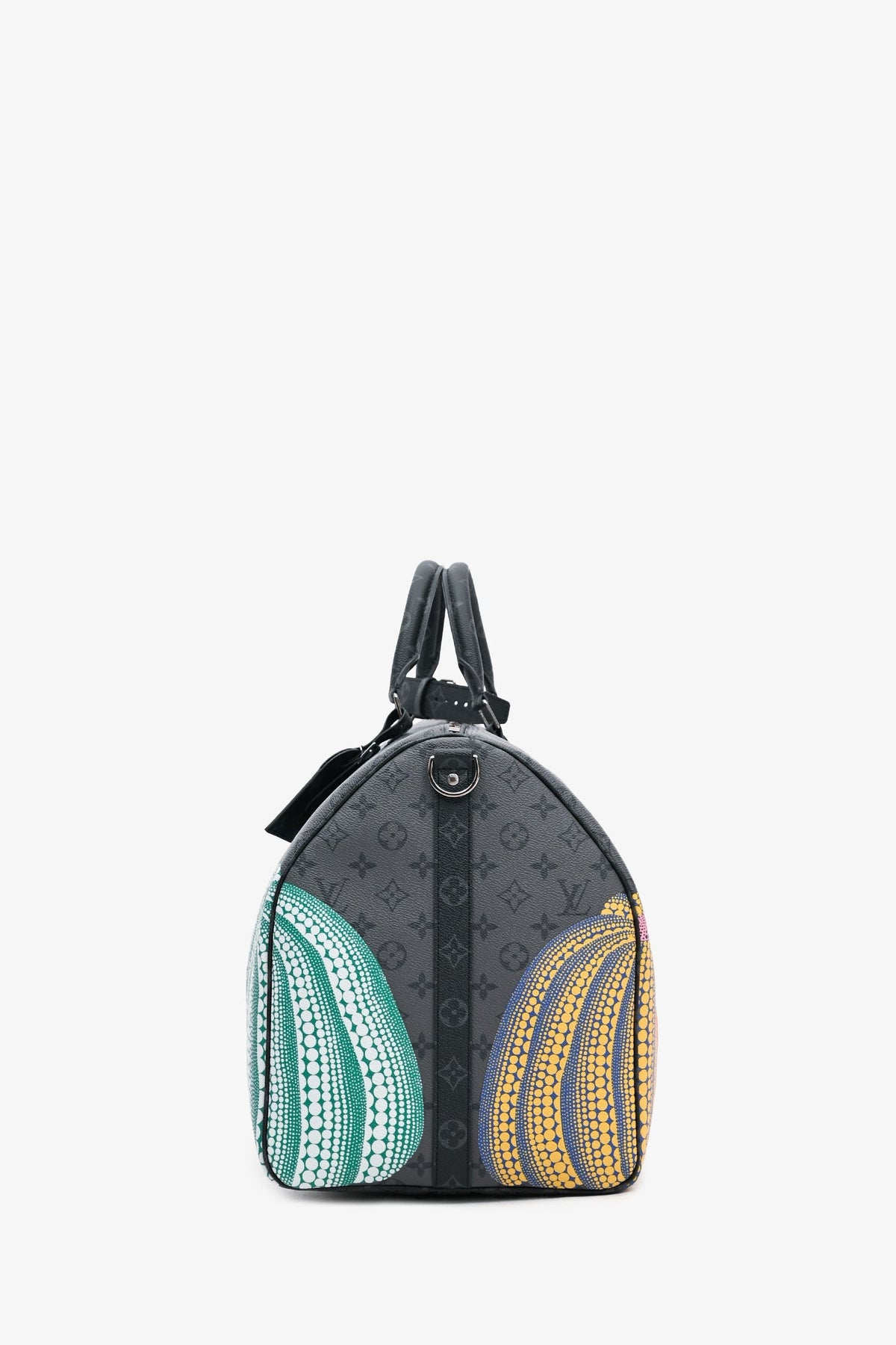 Louis Vuitton X Yayoi Kusama 2023 Monogram Eclipse Keepall 55 with Strap