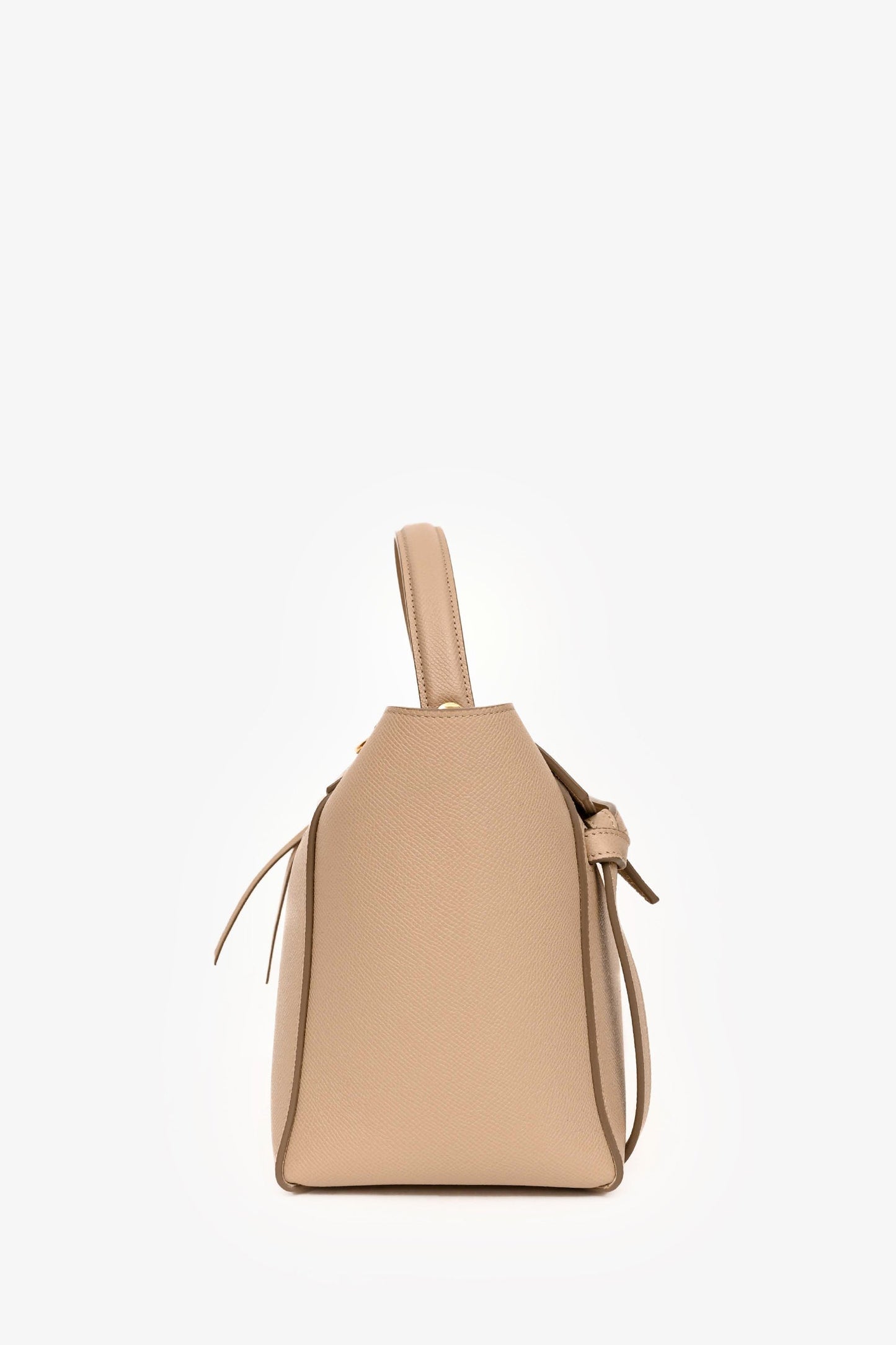Celine 2018 Beige Leather Micro Belt Bag with Strap
