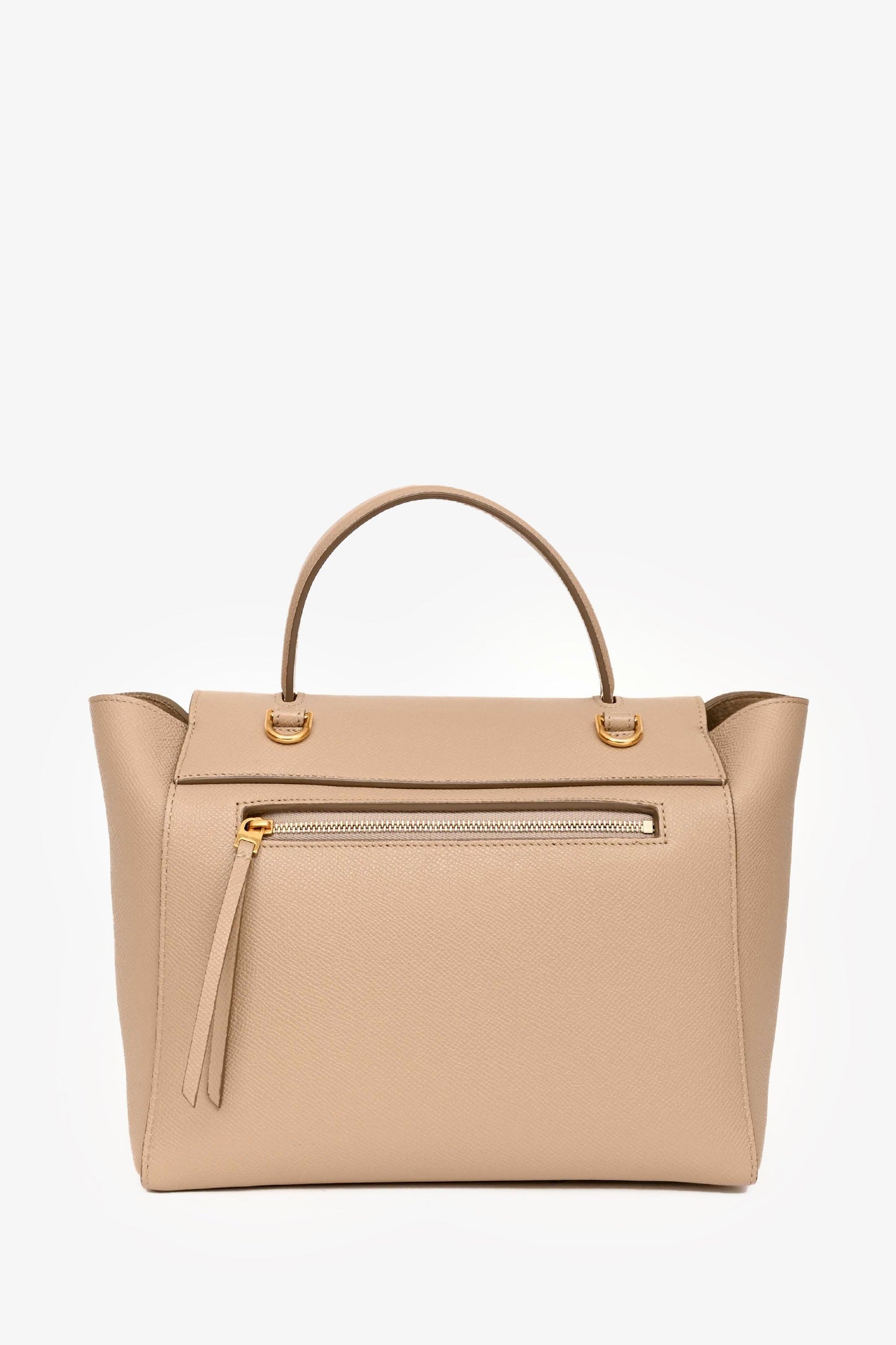 Celine 2018 Beige Leather Micro Belt Bag with Strap