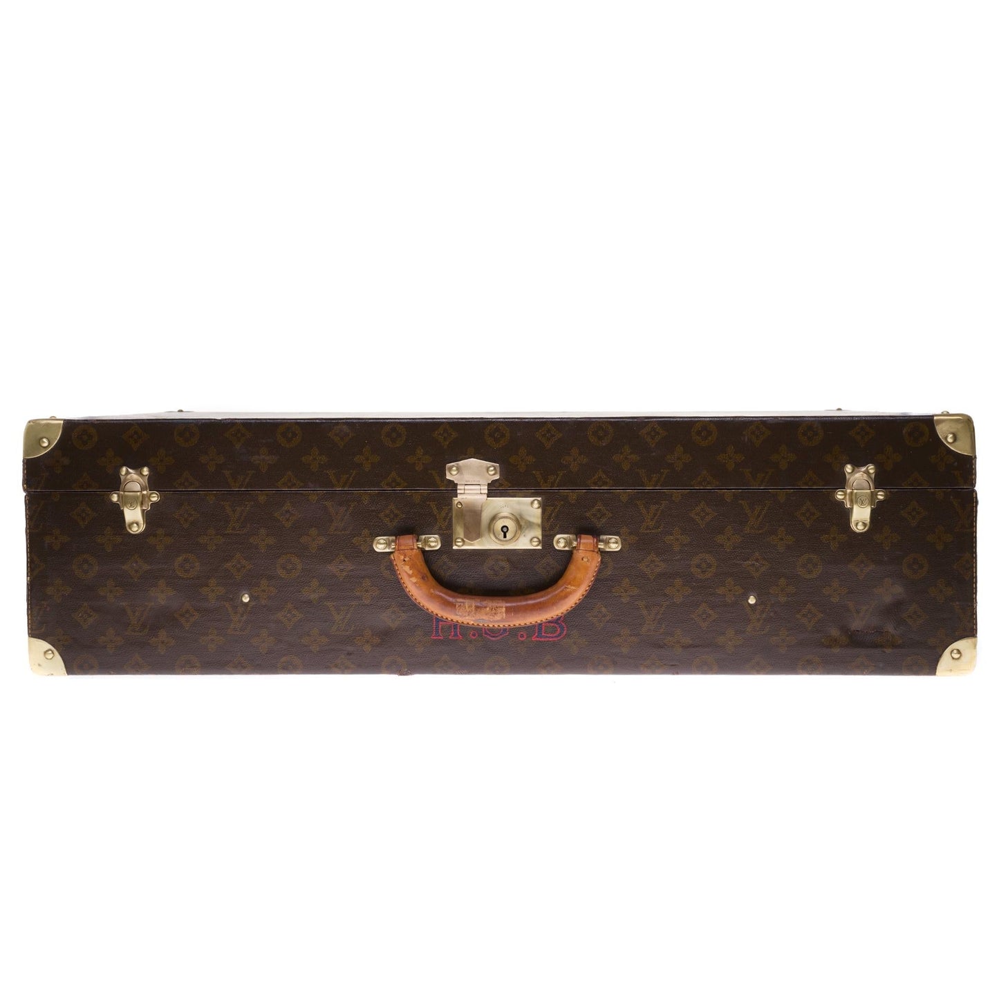 LOUIS VUITTON Rare 75 Suitcase in brown monogram canvas