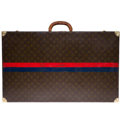 LOUIS VUITTON Rare 75 Suitcase in brown monogram canvas