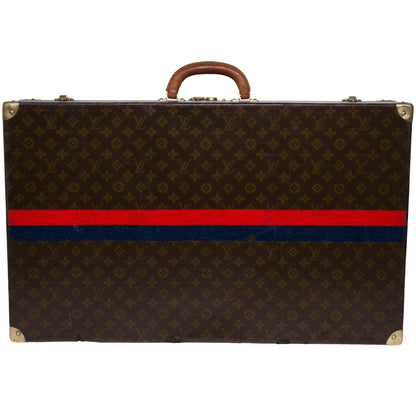 LOUIS VUITTON Rare 75 Suitcase in brown monogram canvas