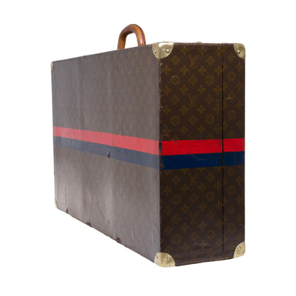 LOUIS VUITTON Rare 75 Suitcase in brown monogram canvas