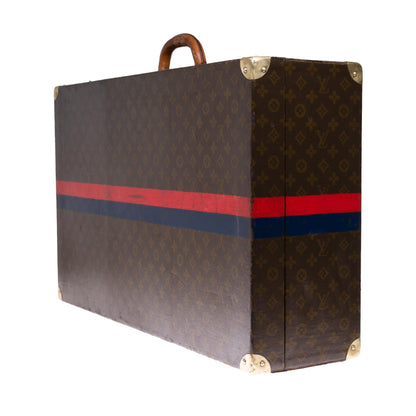 LOUIS VUITTON Rare 75 Suitcase in brown monogram canvas