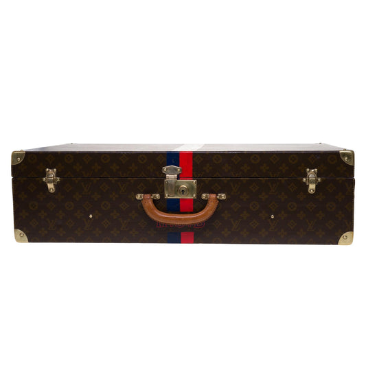 LOUIS VUITTON Rare 75 Suitcase in brown monogram canvas