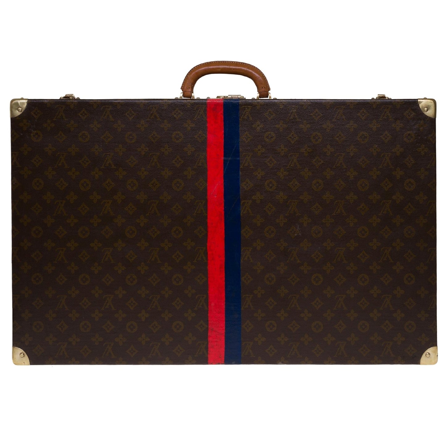 LOUIS VUITTON Rare 75 Suitcase in brown monogram canvas